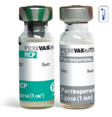 Вакцина Пюревакс RCP з розчинником від панлейкопенії ринотрахеїту та каліцивірусної інфекції котів 2 флакони 1 доза Merial