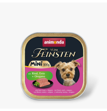 Корм для собак міні Vom Feinsten Adult Mini  з яловичиною,качкою та орегано  150 г Animonda