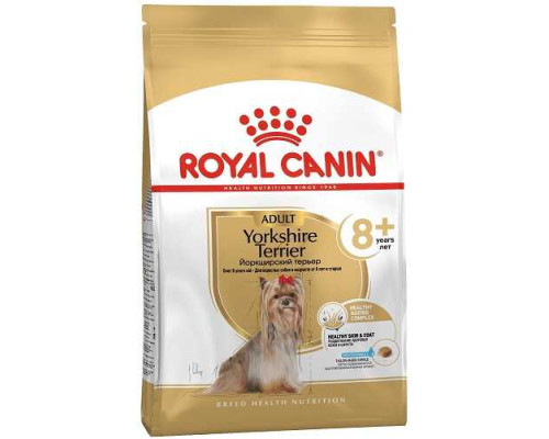 Сухой корм для взрослых собак старше 8 лет породы йоркширский терьер Royal Canin Yorkshire Terrier  Ageing 8+1,5 кг