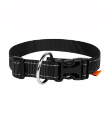 Нашийник Dog Extreme нейлон з ручкою чорний 40 мм х 55-75 см COLLAR 67051
