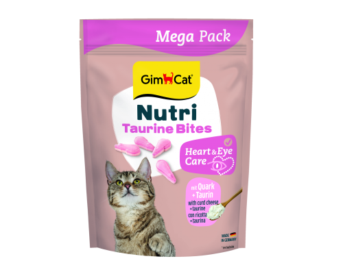 Таблетки GimCat NUTRI Taurine Bites Quark для кошек с сыром и таурином 354 таблеток GimCat срок 12.2026