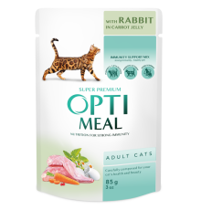 Корм для котів Rabbit Carrot Jelly з кроликом у морквяному желі 85 г Optimeal
