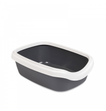 Туалет для котів і кішок Comfort М 41*30*13,5 см сірий Природа