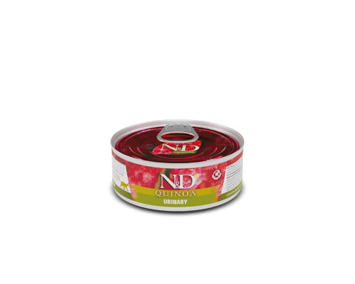 Влажный корм для котов Фармина Farmia N&D QUINOA URINARY, DUCK & CRANBERRY ADULT для проф. мочекаменной болезни, утка, киноа, клюква и ромашка 300 г