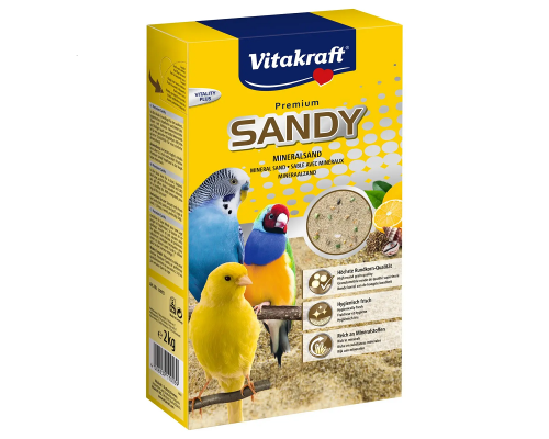 Наповнювач для птахів Sandy з мінералами Мінеральний поглинаючий 2 кг Vitakraft