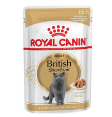 Корм для котів Вritish Shorthair Adult для британської короткошерстної шматочки в соусі 85 г Royal Canin