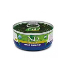 Влажный корм для котов Фармина Farmia N&D Grain Free PRIME LAMB ADULT ягненок черника 70 г