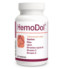 Таблетки для собак HemoDol для поліпшення процесів кровотворення №90 Dolfos