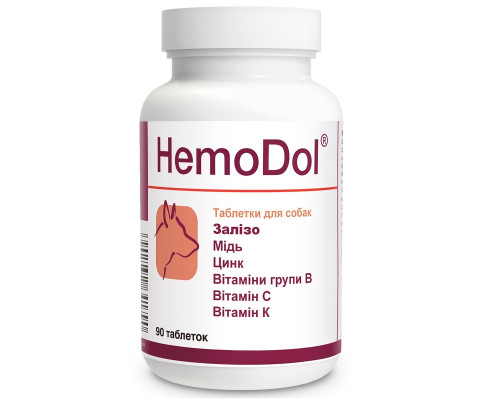 Таблетки для собак HemoDol для улучшения процессов кровообразования №90 Dolfos