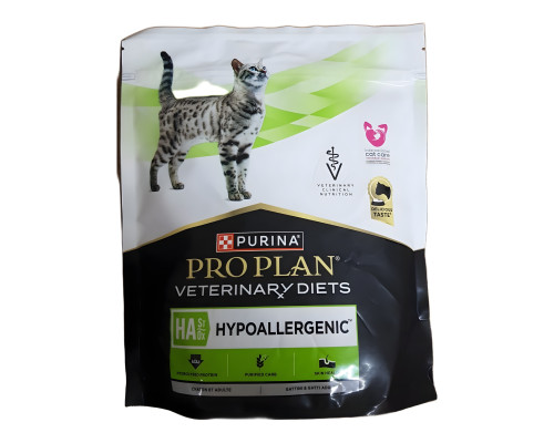 Сухой корм для котов Veterinary Diets HA Hypoallergenic при пищевой аллергии и непереносимости пищи 325 г  Purina Pro Plan