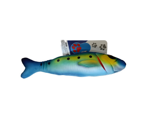 Игрушка д/кош Рыбка плюшевая с кошачьей мятой 20*5*4 см арт.4276-17-HCT(200192)