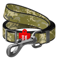 Повідець для собак Waudog Nylon Мілітарі нейлоновий регульований Ш 20 мм Д 152-183 см Collar
