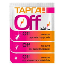 Порошок Тарган Off dry від тарганів бліх мурах мурах постільних клопів 2 г Агро Протекшн