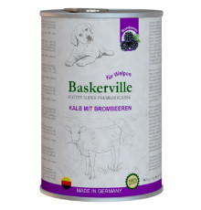 Корм для цуценят Super Premium телятина з ожиною 400 гр Baskerville