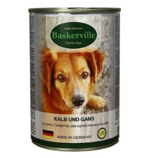 Корм для собак телятина з м'ясом гуся 400 г Baskerville
