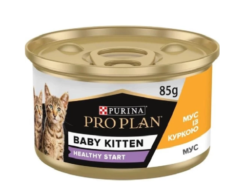 Корм для кошенят Baby Kitten Healthy Start мус із курки 85 г Purina Pro Plan