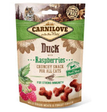 Ласощі для котів Crunchy Snack з качкою та малиною 50 г Carnilove