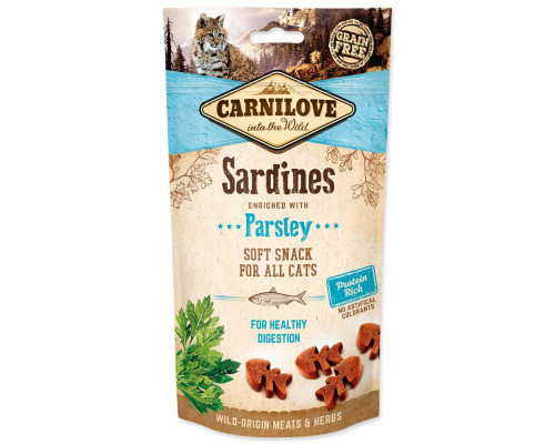 Лакомство для котов Soft Snack с сардиной и петрушкой 50 г Carnilove