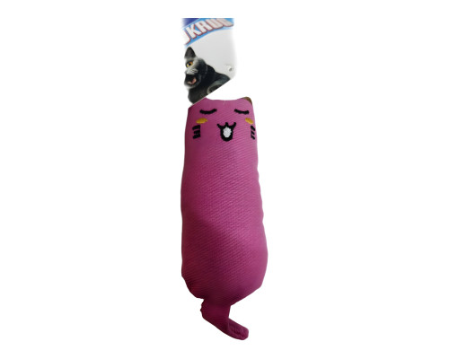 Игрушка д/кош Кошечка с кошачьей мятой 15 см арт.HCT-33511-M розовая