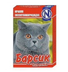 Капли от блох и клещей для кошек Барсик