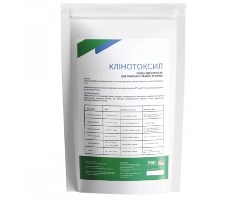 Порошок Клинотоксил сорбент микотоксинов для домашних животных и птицы 30 г ЗВК