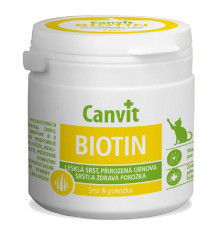 Таблетки для котів Biotin Cat вітаміни для ідеальної шерсті та здорової шкіри №100 Canvit