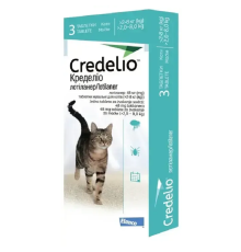Таблетки жувальні для котів 2-8 кг Credelio від бліх і кліщів №3 Elanco