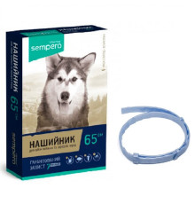 Нашийник для собак Sempero від бліх і кліщів синій 65 см Vitomax 