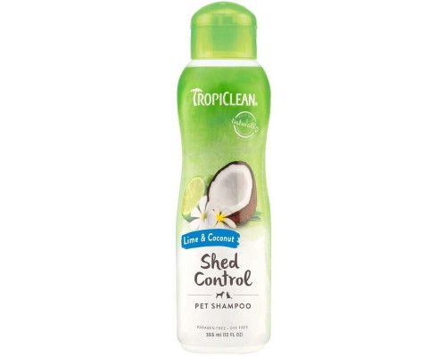 Шампунь для собак и кошек Lime & Coconut Shed Control  для облегчения процесса линьки 355 мл Tropiclean