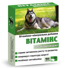 Таблетки для собак Вітамікс Пивні дріжджі вітамінно-мінеральна добавка №100 Круг