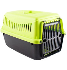 Переноска для котів і собак до 6 кг GIPSY XS Small Green пластикові двері 39*26*25 см Bergamo