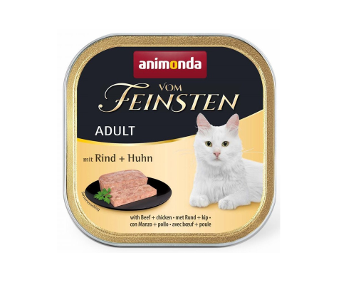 Корм для котов Adult с говядиной и курицей  100 г Animonda