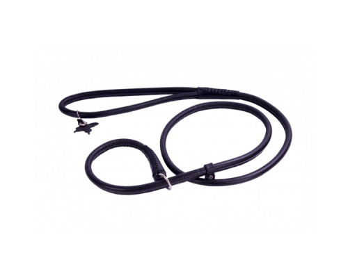 Поводок-удавка Collar SOFT круглая ширина 10мм длина 183см черная