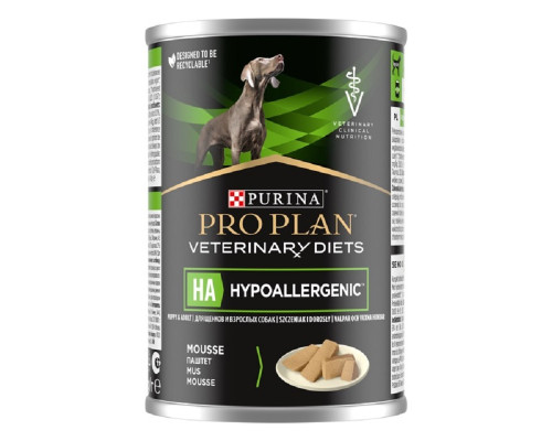 Корм для собак Veterinary Diets HA Hypoallergenic при пищевой аллергии и непереносимости пищи 400 г Purina Pro Plan