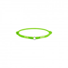 Шнурок для адресника WAUDOG Smart ID из паракорда, светоотражающий, размер S, 4 мм/25-45 см, зеленый COLLAR/ 60385