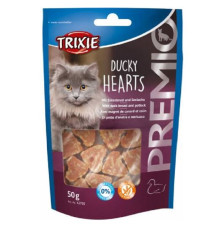 Ласощі для котів Premio Hearts з качиною грудкою та минтаєм 50 г Trixie 42705