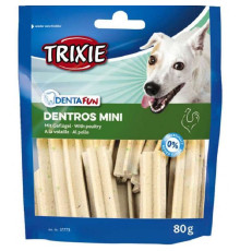 Ласощі для собак Dentros Mini палички з м'ясом домашньої птиці 80 г Trixie 31773