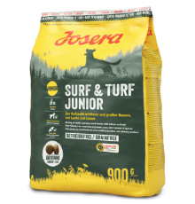 Сухий корм для цуценят середніх і великих порід Surf and Turf Junior з ягнятиною і лососем  Josera Ваговий цена за 1кг