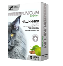 Нашийник для котів Unicum organic від бліх і кліщів 35 см Unicum