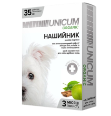Нашийник для собак Unicum organic від бліх і кліщів 35 см Unicum