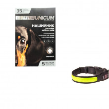 Ошейник Уникум Unicum premium от блох и клещей для собак 35 см 10 UN-002