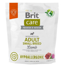 Сухий корм для собак від 1 до 10 кг Dog Hypoallergenic Adult Small Breed з ягнятком 1 кг Brit Care