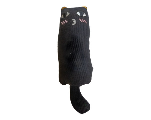 Игрушка д/кош Кошечка с кошачьей мятой 15 см арт.HCT-33511-M черная