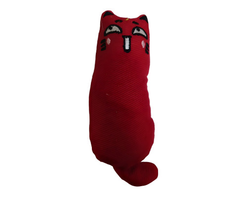 Игрушка д/кош Кошечка с кошачьей мятой 15 см арт.HCT-33511-M красная