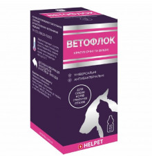 Краплі для собак і котів Ветофлок при запаленнях очей і вух 10 мл Ветсинтез