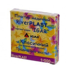 Пластир медичний RiverPlast Класичний на тканинній основі 1 см х 500 см IGAR