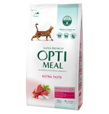 Сухий корм для котів Adult Cat High in Veal з високим вмістом телятини 1,5 кг Optimeal