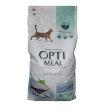 OPTIMEAL. Повнораціонний сухий корм для дорослих котів з високим вмістом тріски 10 кг ЦІНА за 1кг