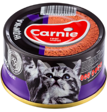Корм для кошенят м\'ясний паштет з індичкою 90 г Carnie
