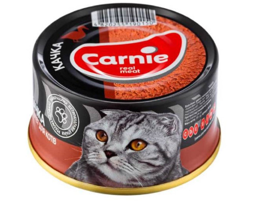 Корм Carnie паштет с уткой для взрослых котов 90 г Carnie